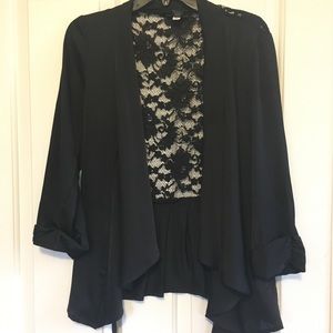 Black Lace Cardigan